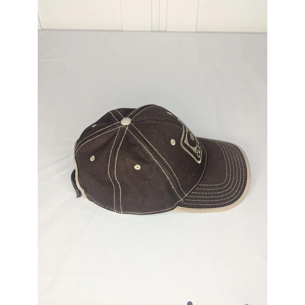 Baseball Cap Brown OS Hat Strapback Cla-Val Aviation Fueling